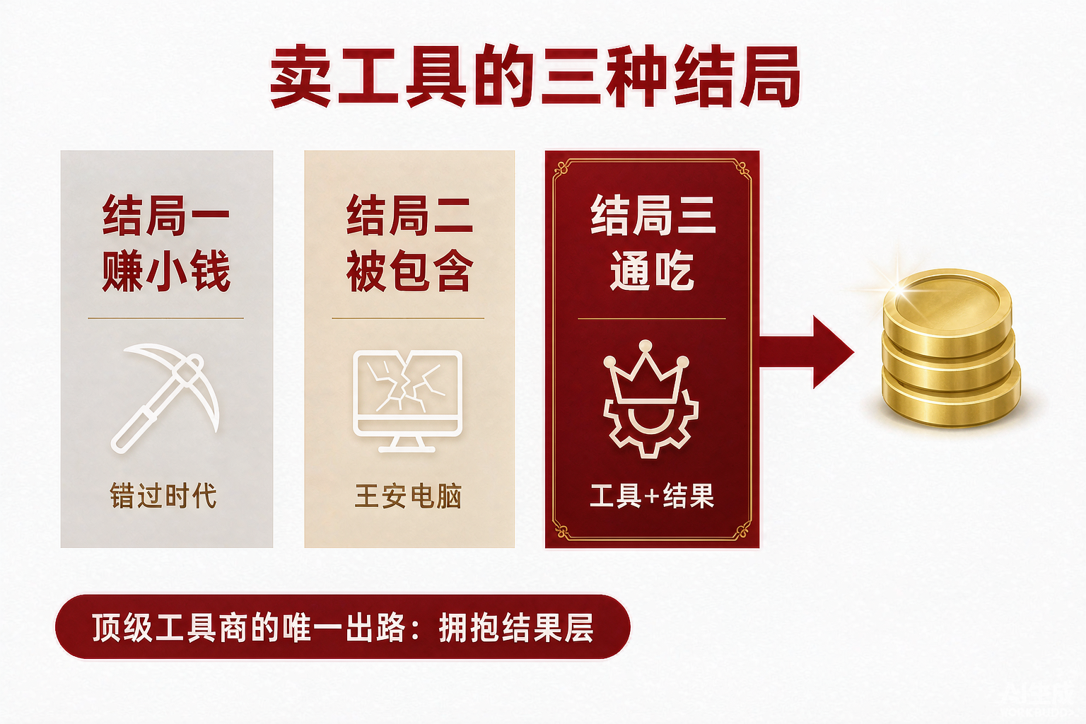 图:卖工具的三种结局